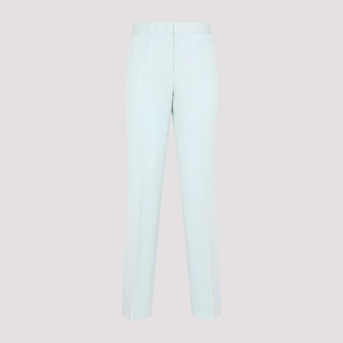 Light Blue Blue Wool Trousers