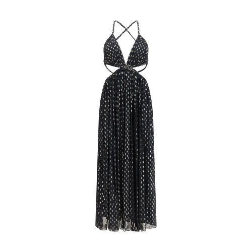 Daylight Braid Trim Dress — Black