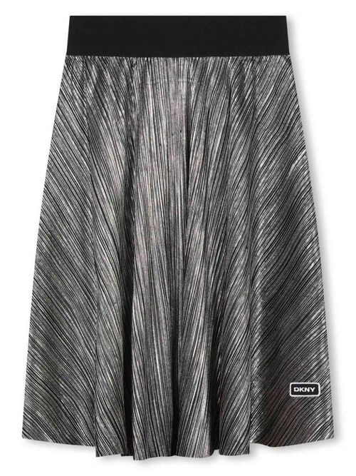 Metallic-effect skirt - Silver
