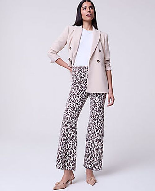 Ann Taylor Petite Animal Print Sweater Pant