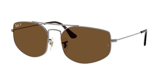 Ray-Ban RB3845 Explorer V Polarized 004/57 Men's Sunglasses Gunmetal Size 57