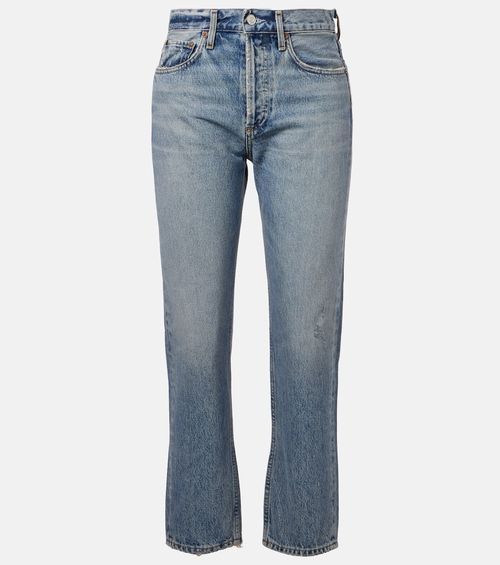 Parker mid-rise straight jeans