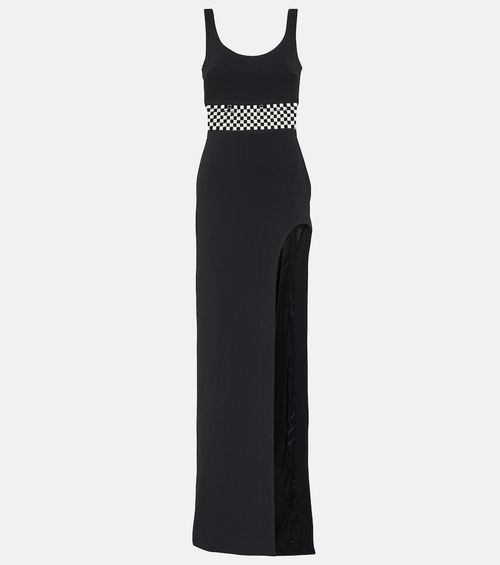 Embellished cady gown