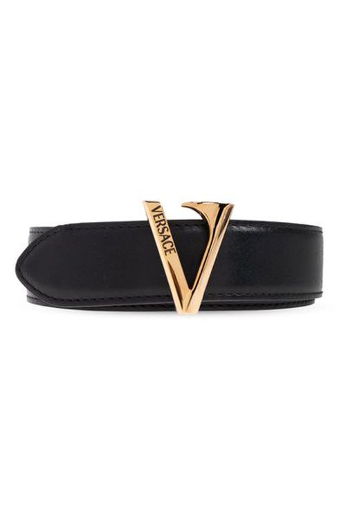 Versace | ヴェルサーチ ロゴ刻印 バックル ベルト | Realry