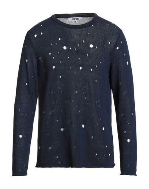 Grifoni Man Sweater Navy Size 40 Cotton, Polyamide