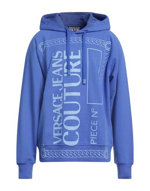 Man Sweatshirt Bright blue Size M Cotton, Elastane