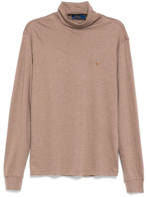 Turtleneck top - Brown