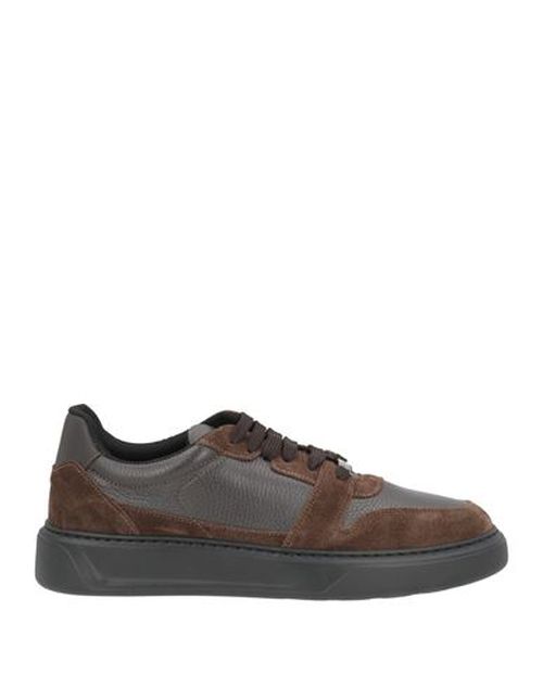 Man Sneakers Khaki Size 8 Leather