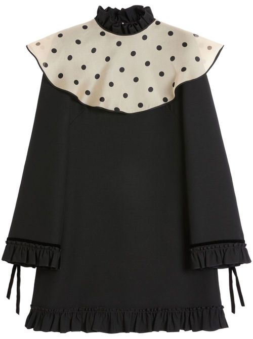 Crepe Couture mini dress - Black