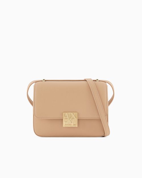 Messenger bag in coated fabric