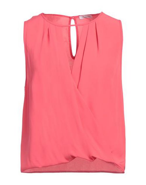 Patrizia Pepe Woman Top Coral Size 4 Viscose