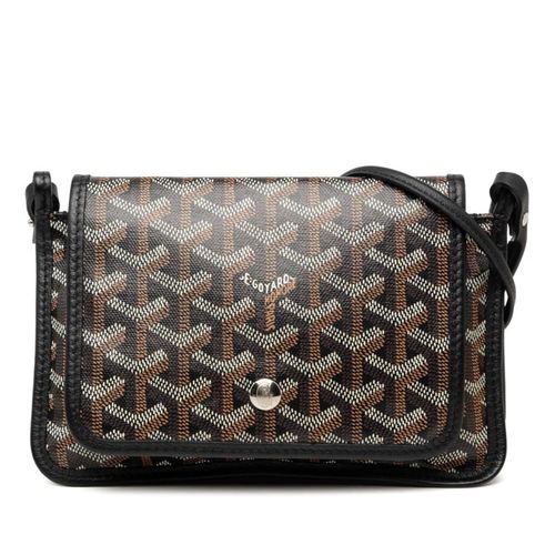 Goyard Black Brown Pvc Leather Handbag Shoulder Bag Pre-Owned