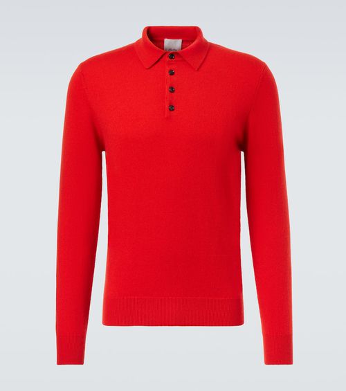 Cashmere polo sweater