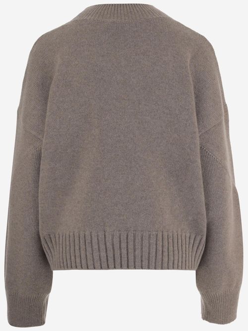 Cashmere Crew Neck Sweater — Beige