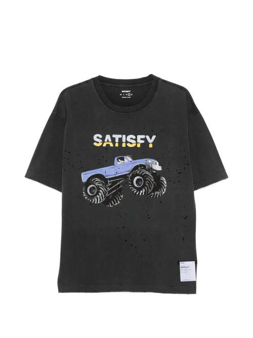 Mothtech T Shirt Black Cotton Tshirt - Men