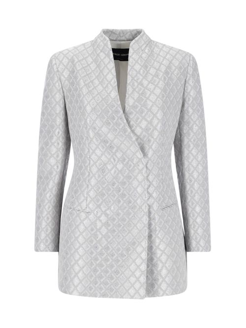 Double-Breasted Sequin Blazer