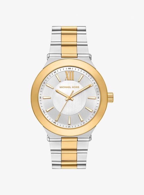 Oversized Billie Two-Tone Watch in Silver - One Size by