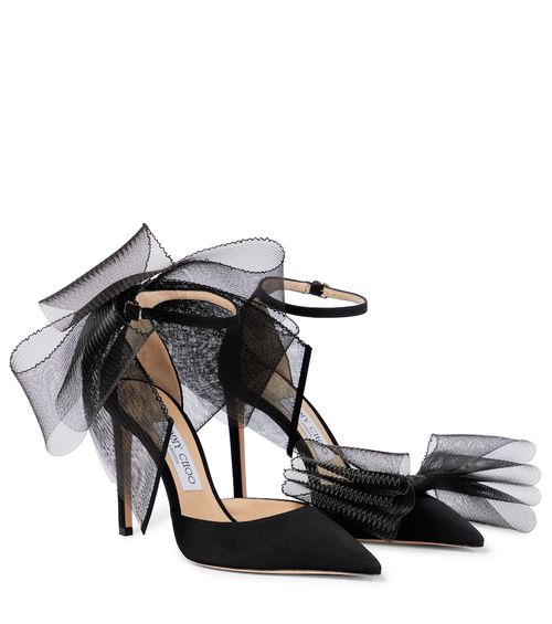 Averly 100 bow-trimmed pumps