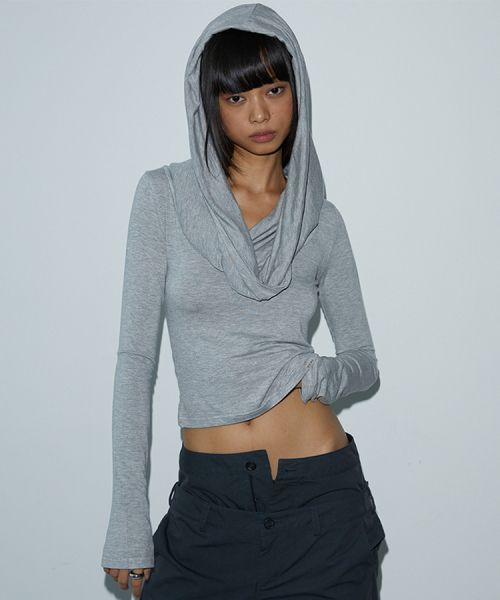 Drape Hood T-shirt