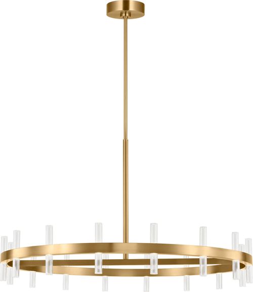 Burnished Brass Burnished Brass LED Chandelier from the Silas Collection