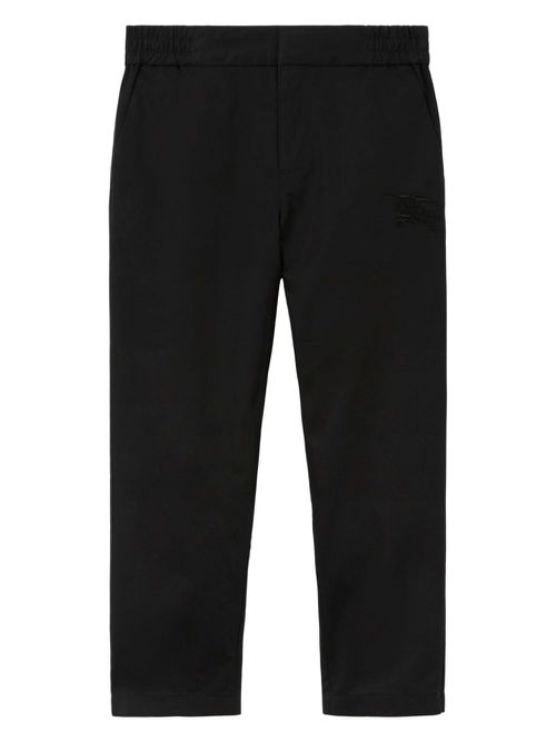 EKD-logo cotton trousers - Black