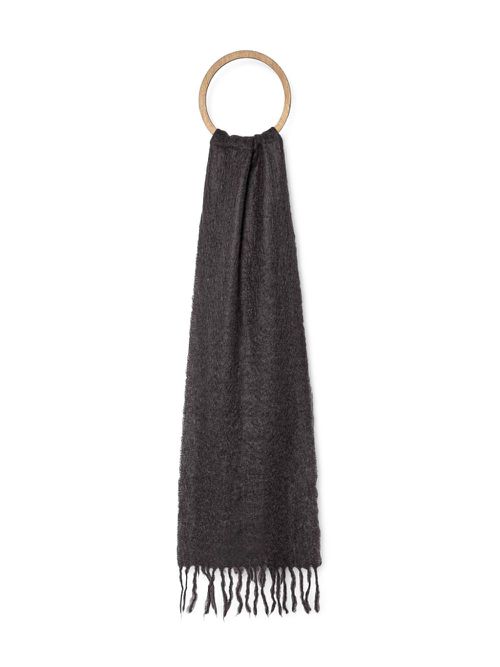 Fringed scarf - Grey