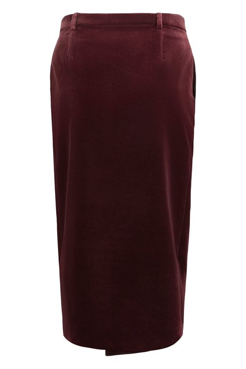 Velvet Skirt — Wine