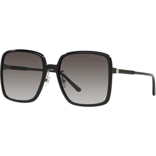 Michael Kors Woman Michael Kors MK2189D OSAKA 30058G Sunglasses Injected Black Grey Squared Normal Nuanced