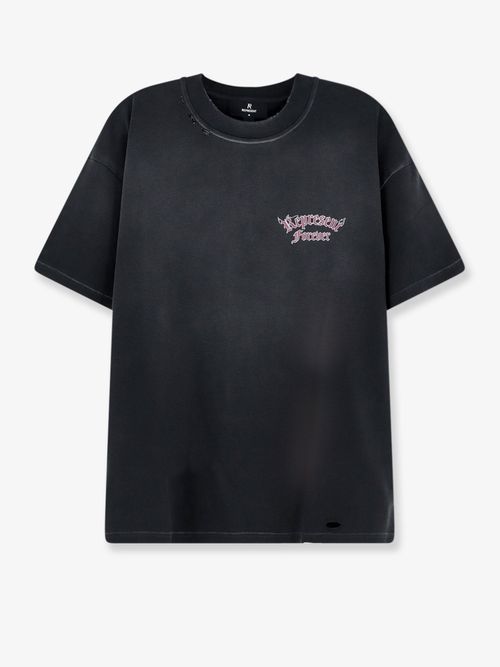 Crew-Neck Cotton Logo T-Shirt — Gray