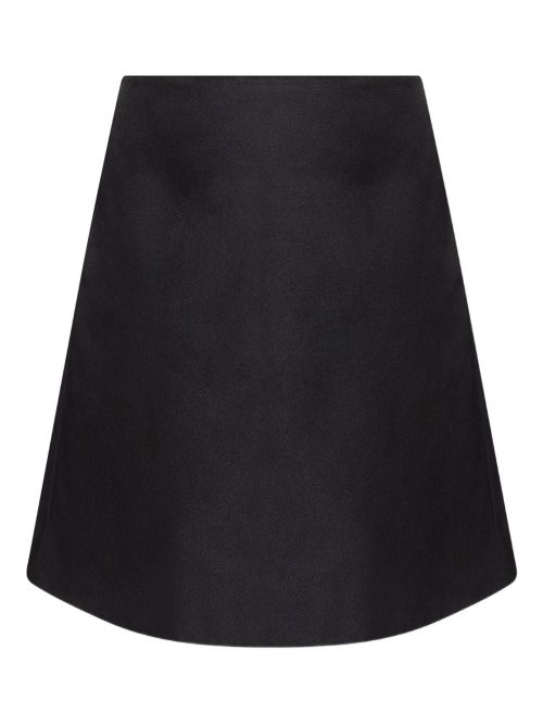 Satin A-line skirt