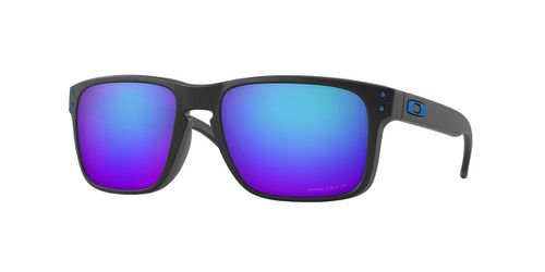 Oakley OO9244 HOLBROOK Asian Fit Polarized 924448 Men's Sunglasses Black Size 56