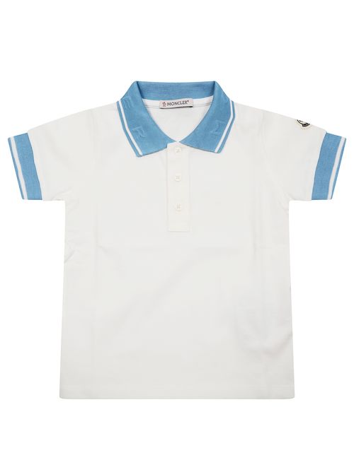 Contrast-Trim Short-Sleeve Polo for Baby