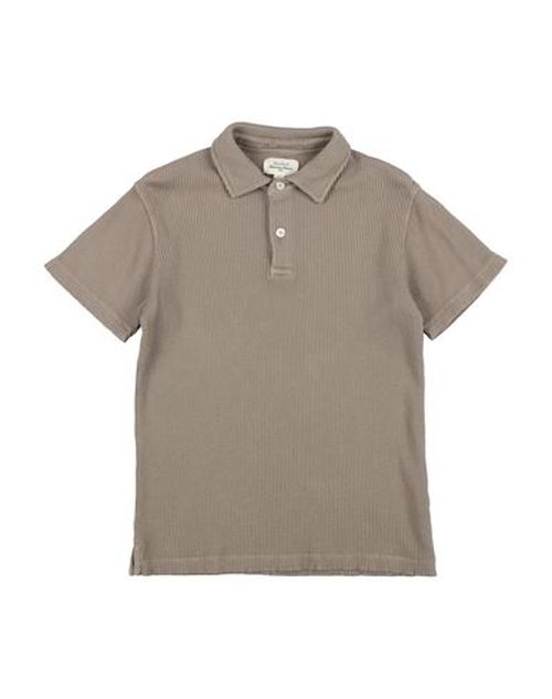 Kid Boy Polo shirt Khaki Size 10 Cotton