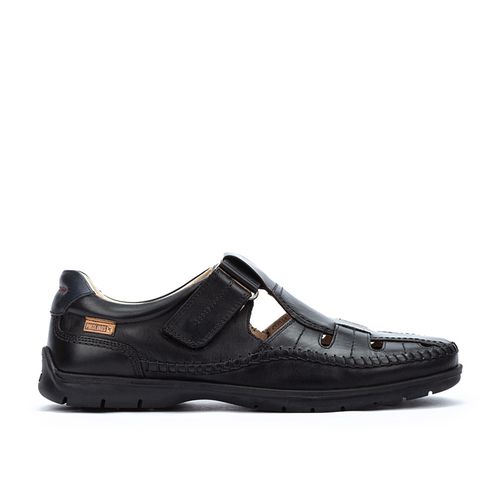 Pikolinos MARBELLA M9A Men leather Flat sandals BLACK