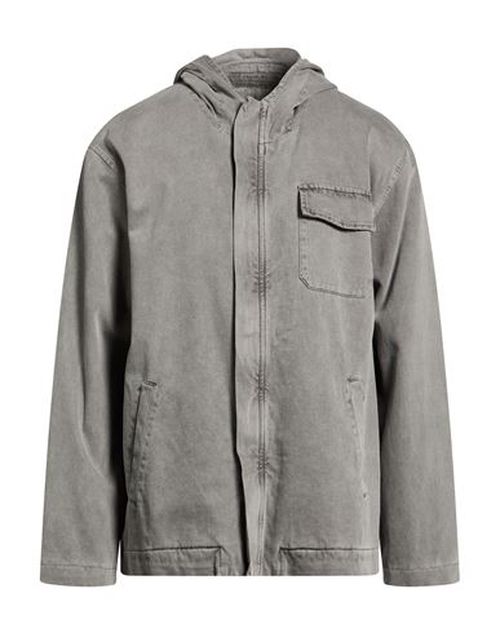 Man Denim outerwear Grey Size L Cotton