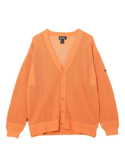 Hemp mesh cardigan - Orange