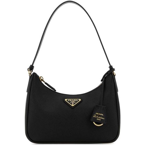 Prada Black Leather Prada Re Edition 2005 Shoulder Bag