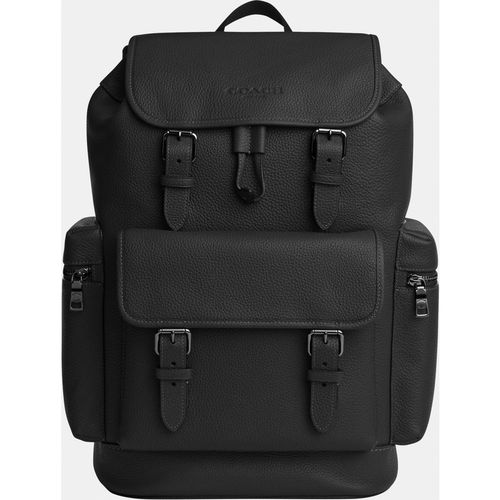 Coach Mens Sprint Backpack - Black Leather - One
