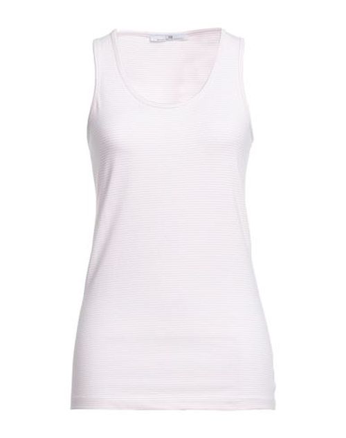 Woman Tank top Pink Size M Cotton, Elastane