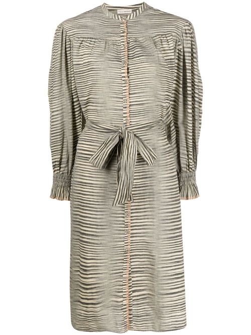 Fiora striped shirtdress - Grey