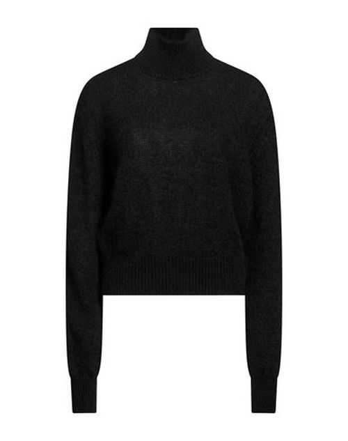 Woman Turtleneck Black Size 14 Mohair wool, Silk
