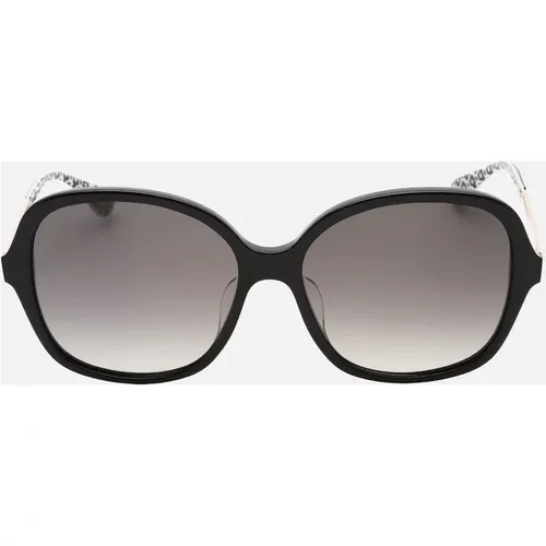 Women's Kate Spade Grey SF 2 Lens Black Framed Sunglasses - Size: ONE size