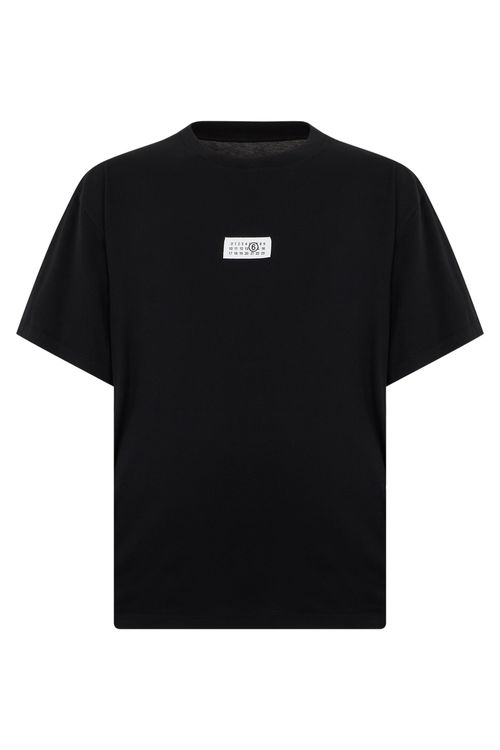 Logo-Labeled Cotton T-Shirt — Black