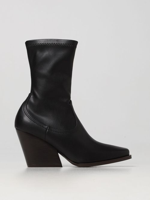 Flat Booties Woman color Black