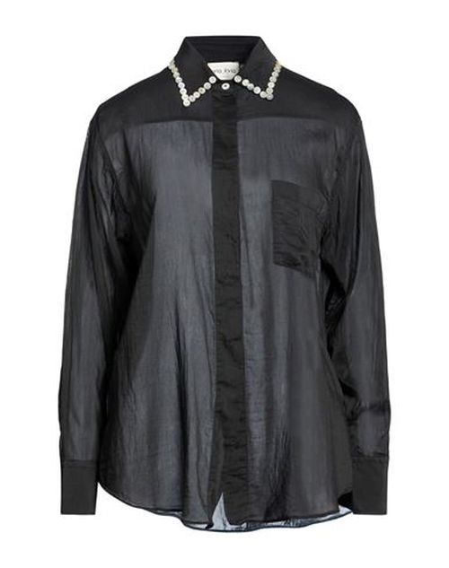 Forte_forte Woman Shirt Black Size 3 Cotton, Silk
