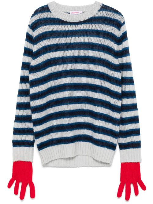 Mohair Gloves jumper - Blue