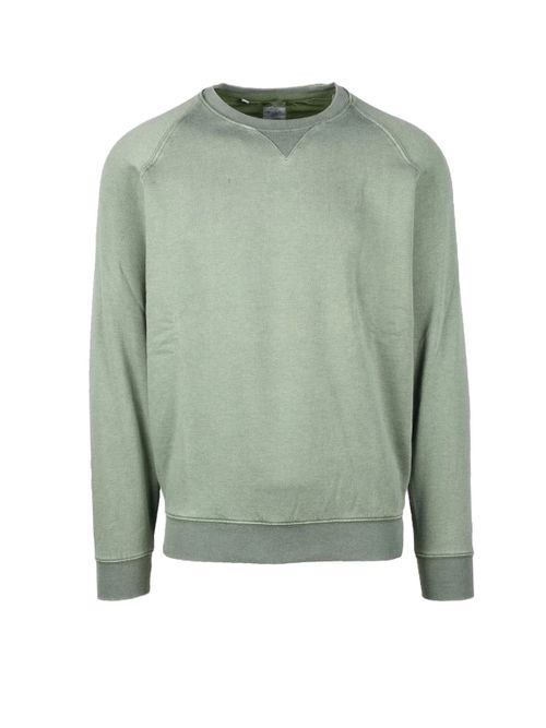 Green Relaxed Polyester Sweatshirt