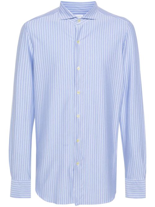 Vertical-striped shirt - Blue