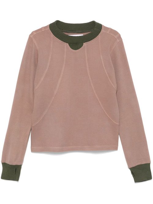 Waffle-Texture Sweatshirt - Men's - Viscose/Cotton/Merino/Polyester