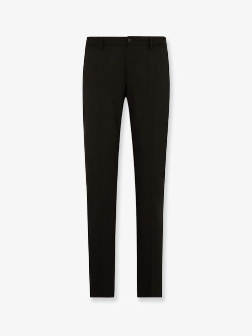 Virgin Wool Trousers — Black